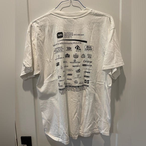 Vintage 1998 MS Tour for a Cure graphic tee SZ XL - Picture 2 of 2